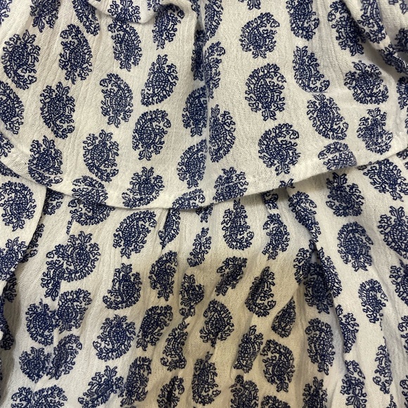 Polo Ralph Lauren Blue and White Off the Shoulder Top - Picture 3 of 3